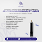 40 Liter (Jumbo) Oxygen Cylinder – High-Capacity Medical Support